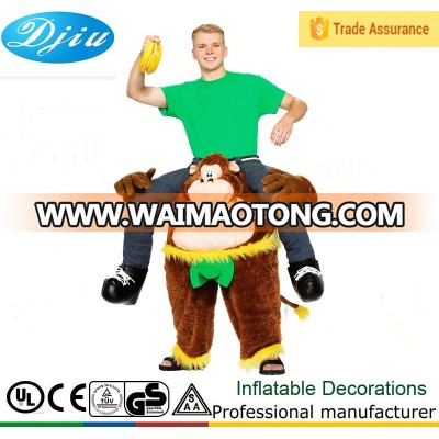 Inflatable Gorilla Rider Costume - Men riding monkey Illusion Airblown