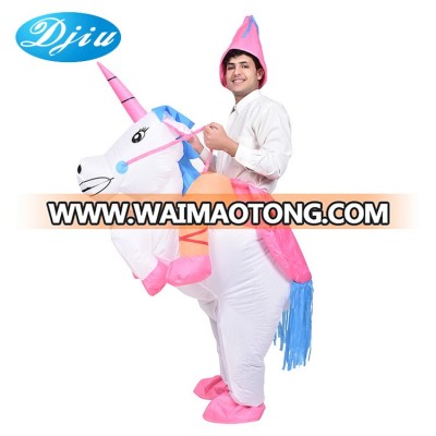 Inflatable Rider Costume Princess Riding Unicorn costume for Adults and Kids